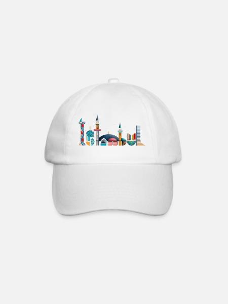 Istanbul - Baseballkappe - Weiß/Weiß