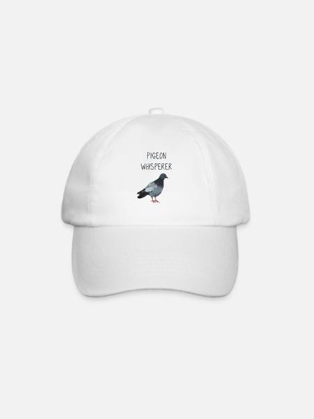 Pigeon Whisperer - Taubenflüsterer für Züchter - Baseballkappe - Weiß/Weiß