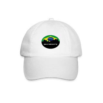 Belo Horizonte Brasilien Flagge Skyline Silhouette Trav - Baseballkappe - Weiß/Weiß - Vorne