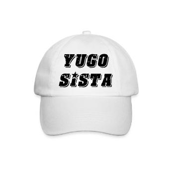 Yugo sista - united style of Balkan - Baseballkappe - Weiß/Weiß - Vorne