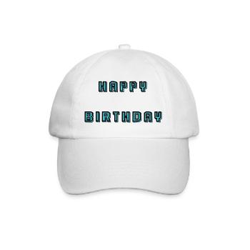 ALLES GUTE ZUM GEBURTSTAG. JAHRESTAG - Baseballkappe - Weiß/Weiß - Vorne