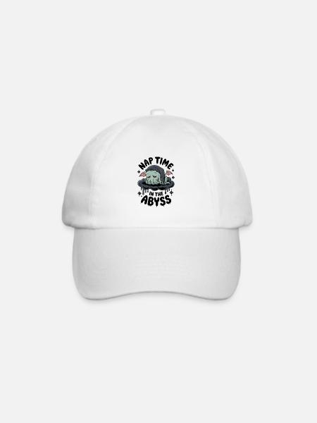 Nickerchen im Abgrund - Baseballkappe - Weiß/Weiß