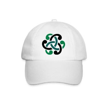 Keltischer Knoten vector - Baseballkappe - Weiß/Weiß - Vorne