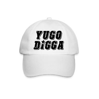 yugo digga - united style of Balkan - Baseballkappe - Weiß/Weiß - Vorne