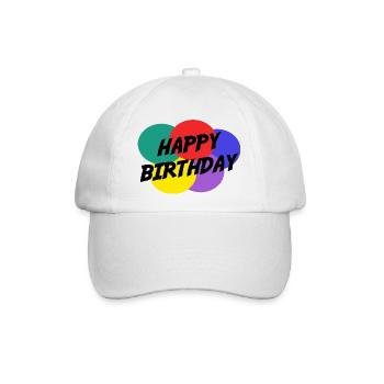 ALLES GUTE ZUM GEBURTSTAG. ALLES GUTE ZUM GEBURTSTAG. JAHRESTAG. - Baseballkappe - Weiß/Weiß - Vorne
