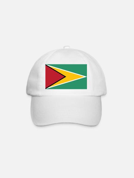 Guyana - Baseballkappe - Weiß/Weiß