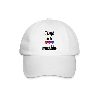 TEAM BRIDAL - Baseballkappe - Weiß/Weiß - Vorne