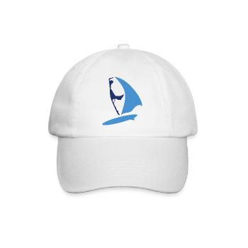 sylt surfer blau - Baseballkappe - Weiß/Weiß - Vorne