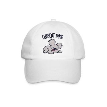 Koala Faulpelz Morgenmuffel Koalabär Langschläfer - Baseballkappe - Weiß/Weiß - Vorne