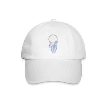 Traumfänger der Farben – sanfte Träume & Harmonie - Baseballkappe - Weiß/Weiß - Vorne