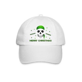Merry Christmas - Baseballkappe - Weiß/Weiß - Vorne