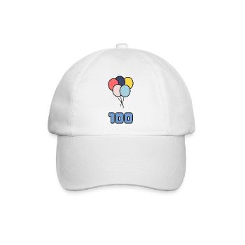 100. 100 JAHRE. 100-JÄHRIGES JUBILÄUM. 100. GEBURTSTAG - Baseballkappe - Weiß/Weiß - Vorne