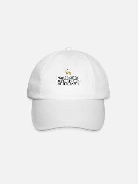König Königin Prinz Prinzessin Spruch witzig - Baseballkappe - Weiß/Weiß