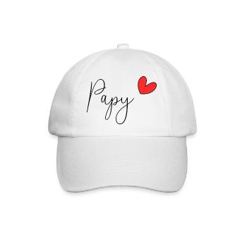 - PAPY. - DAD. VATERTAG. - Gute Nacht, Dad. - Baseballkappe - Weiß/Weiß - Vorne