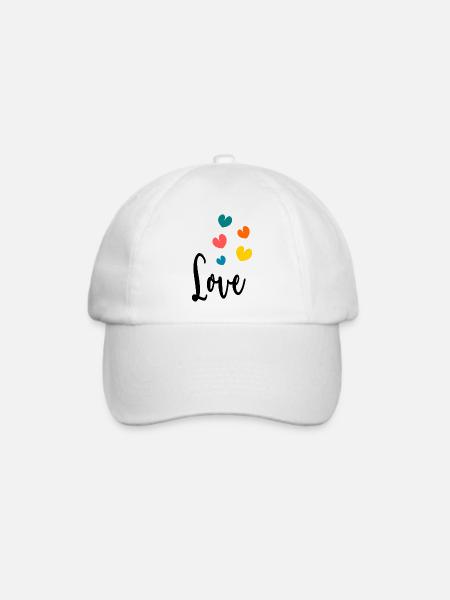 ICH HABE GERADE GEHEIRATET. Junggesellinnenabschied. HEILIGER VALENTINSTAG. PAAR. HERZ - Baseballkappe - Weiß/Weiß