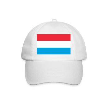 Luxemburg - Baseballkappe - Weiß/Weiß - Vorne