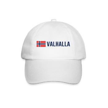 walhalla Wikinger Norwegen Odin - Baseballkappe - Weiß/Weiß - Vorne