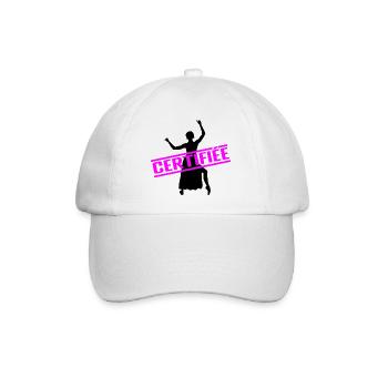 ZERTIFIZIERTER BESTER LEHRER - Baseballkappe - Weiß/Weiß - Vorne