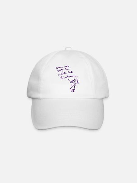 Prinzessin - Baseballkappe - Weiß/Weiß