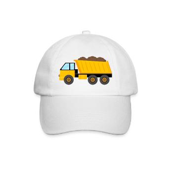 Lastwagen - Baseballkappe - Weiß/Weiß - Vorne