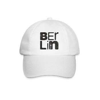 Berliner Kreuzberg Hauptstadt Souvenir Berlin - Baseballkappe - Weiß/Weiß - Vorne