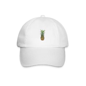 Ananas | Pineapple - Baseballkappe - Weiß/Weiß - Vorne