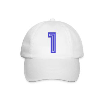 1. 1 JAHR. 1. JAHRESTAG. 1 JAHR GEBURTSTAG - Baseballkappe - Weiß/Weiß - Vorne