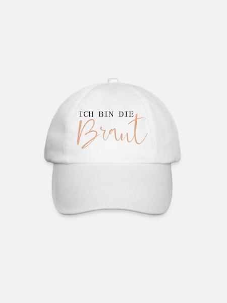 Ich bin die Braut - Baseballkappe - Weiß/Weiß