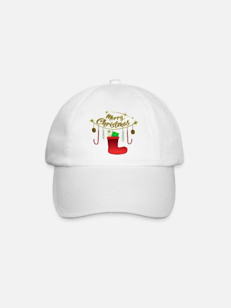 Merry Christmas - Baseballkappe - Weiß/Weiß