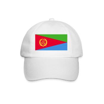 Eritrea - Baseballkappe - Weiß/Weiß - Vorne