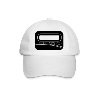 Melder Pager zum selbst gestalten - Baseballkappe - Weiß/Weiß - Vorne