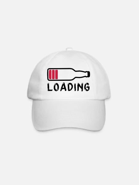 Laden Bier trinken - Laden - Baseballkappe - Weiß/Weiß