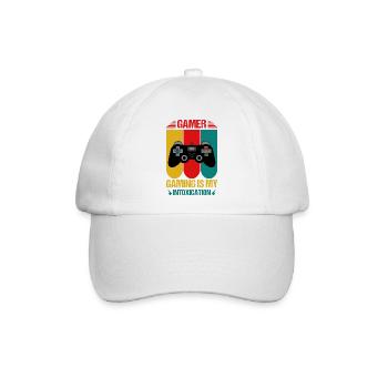 Gaming Videogame Videospiel Computerspiel Design - Baseballkappe - Weiß/Weiß - Vorne