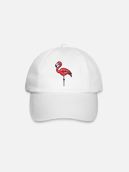 Flamingooo - Baseballkappe - Weiß/Weiß