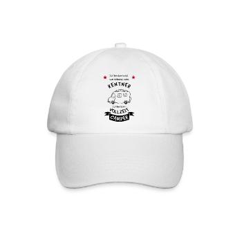 vollzeit camper wohnmobil - Baseballkappe - Weiß/Weiß - Vorne