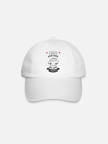 vollzeit camper wohnmobil - Baseballkappe - Weiß/Weiß
