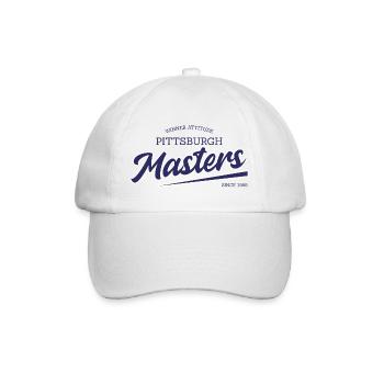 Pittsburgh Masters Script Logo - Baseballkappe - Weiß/Weiß - Vorne