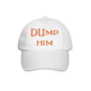 Dump Him - Baseballkappe - Weiß/Weiß - Vorne