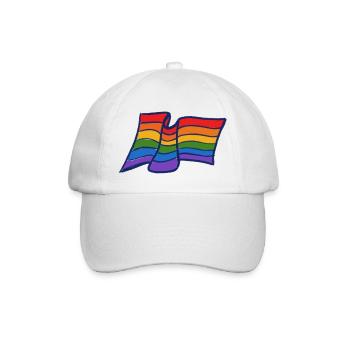 Stolz Regenbogenwelle - Baseballkappe - Weiß/Weiß - Vorne