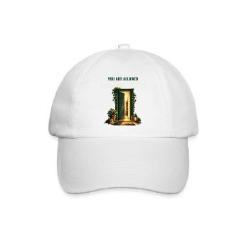 Du darfst von vorne anfangen – Neuanfänge - Baseballkappe - Weiß/Weiß - Vorne