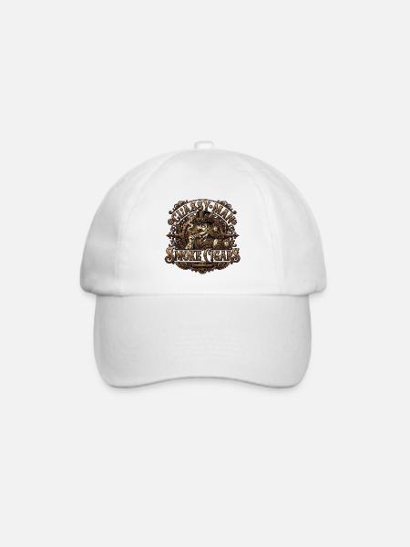 Classy Men Smoke Cigars - Baseballkappe - Weiß/Weiß