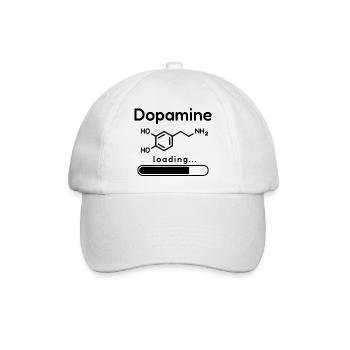 Design der Dopamin-Lademolekülchemie - Baseballkappe - Weiß/Weiß - Vorne