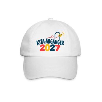 Kita-Abgänger 2027 - Baseballkappe - Weiß/Weiß - Vorne
