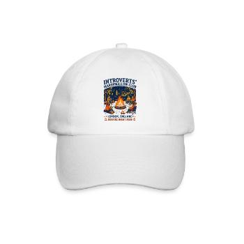 England Introverts Marshmallow Club London - Baseballkappe - Weiß/Weiß - Vorne