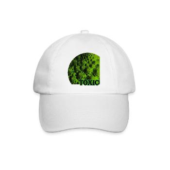 Toxisches, dunkles Romanesco - Baseballkappe - Weiß/Weiß - Vorne