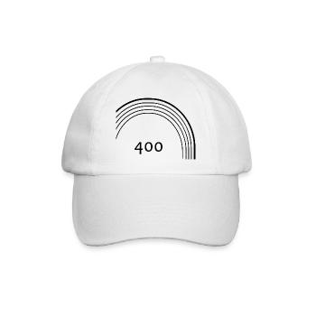 400 Meter Laufbahn - Baseballkappe - Weiß/Weiß - Vorne