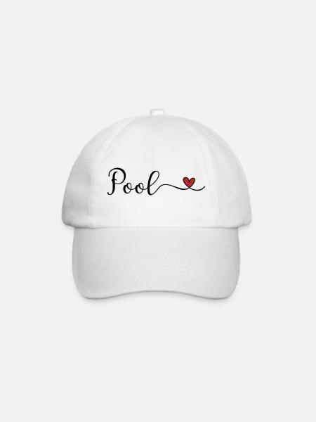 Pool - Baseballkappe - Weiß/Weiß