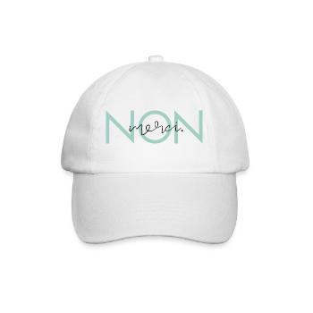 Non, Merci. - Baseballkappe - Weiß/Weiß - Vorne