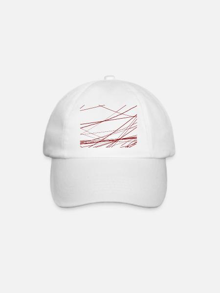 Design Stromkabel durcheinander - Baseballkappe - Weiß/Weiß