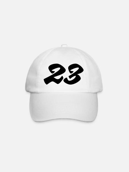 23- - Baseballkappe - Weiß/Weiß